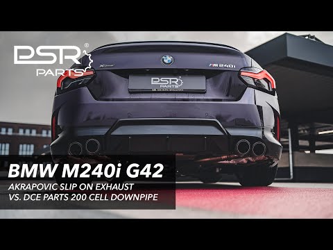 BMW G42 M240i | 200 Cell DCE Parts Downpipe vs. Akrapovic Axle Back || Sound Comparison
