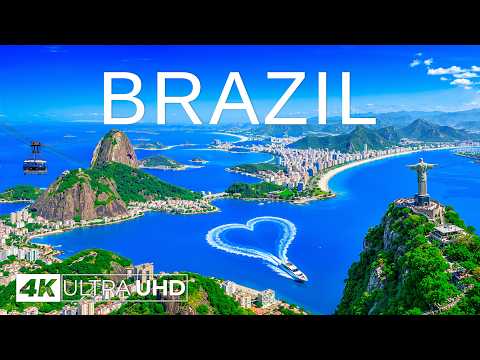 BRAZIL in 4K UHD Drone Film | Rio Coastlines, Tropical Beaches & Vibrant Ocean Cityscapes