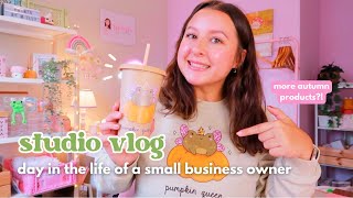 STUDIO VLOG ✿ packing orders, creating patreon content & are more autumn products coming soon??