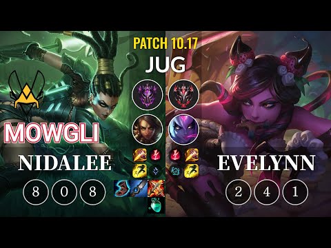 VIT Mowgli Nidalee vs Evelynn Jungle - KR Patch 10.17