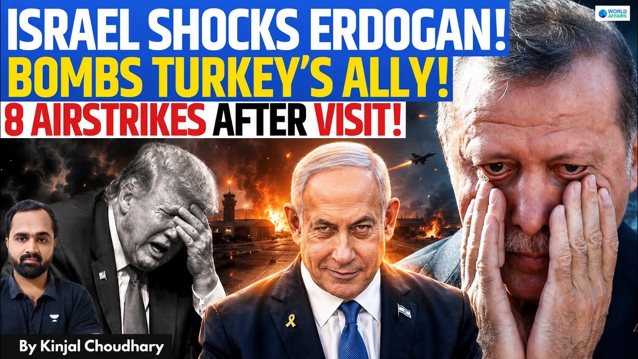 ISRAEL BOMBS Syrian Airbase Near Turkey Border- 12 Hours After Erdogan Team Visit! US ANGRY | Kinjal