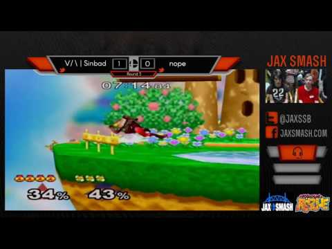 Jax Smash Weekly 5/26/16 - Sinbad(Sheik) Vs. Nope(Fox) WQ Melee