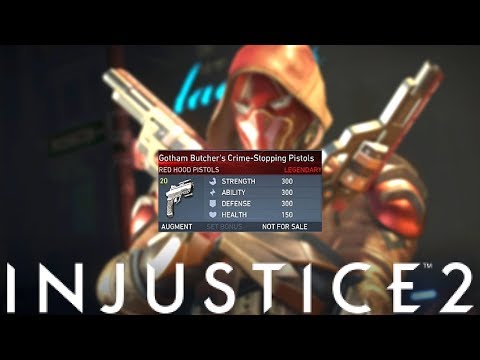 Injustice 2 | Red Hood Legendary Gear Gameplay!!