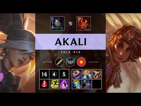 Akali Mid vs Taliyah - VN Challenger Patch 25.09