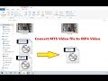 How to Convert AVCHD MTS to MP4 Video in How to Convert AVCHD MTS to MP4 Video in
