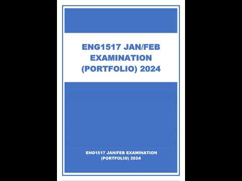 ENG1517 JAN FEB EXAMINATION PORTFOLIO 2024