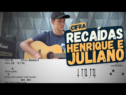 Recaídas - Henrique e Juliano - Aprender a tocar - Cifra - Violão