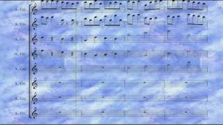 Opus 383 Canonic caprice for 8 guitars