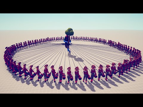 100x HARPOONER vs EVERY UNIT - TABS Totally Accurate Battle Simulator