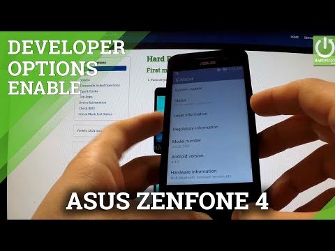 How to enter Developer Options ASUS Zenfone 4 -  Enable USB Debugging