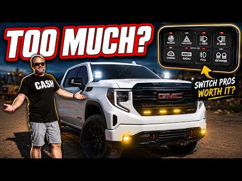 My GMC Sierra Electrical Build Went WAY Too Far (Switch Pros, Off-Road Lights, and Strobes!)