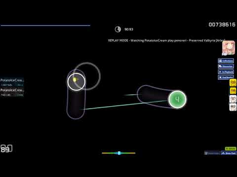 osu! penoreri - Preserved Valkyria [Arles] A rank 93.40% clear