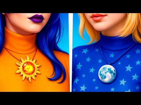 One Colored Makeover Challenge! Day Girl and Night Girl!