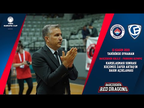 Bahçeşehir Koleji - Fribourg Olympic | Zafer Aktaş Basın Açıklaması