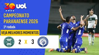 CORITIBA PERDE PARA O FOZ DO IGUAÇU NA ESTREIA DO CAMPEONATO PARANAENSE; VEJA OS MELHORES MOMENTOS