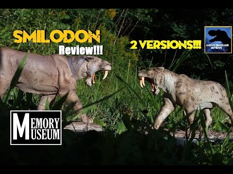 2019 Memory Museum Smilodon Statues Review! Both Versions! So BEAUTIFUL!