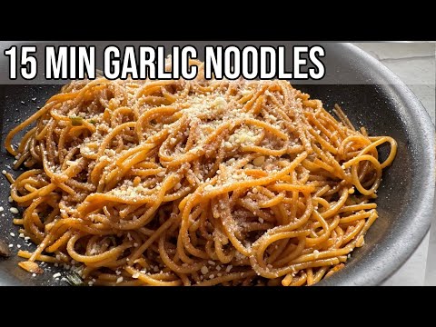 🧄 EASY Garlic Noodles in 15 Minutes!  Family-Friendly and Kid Favorite Recipe 蒜蓉面