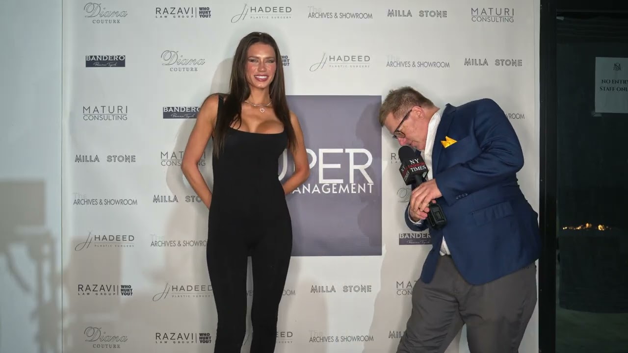 Model Savannah Huggins talks @ Super Model Mgmt 3rd Anniversary Fashion Event
