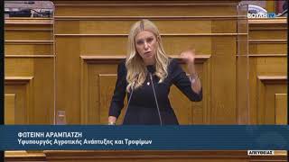 Ομιλία Φωτεινής Αραμπατζή επί του Προϋπολογισμού 2021 (14.12.2020)
