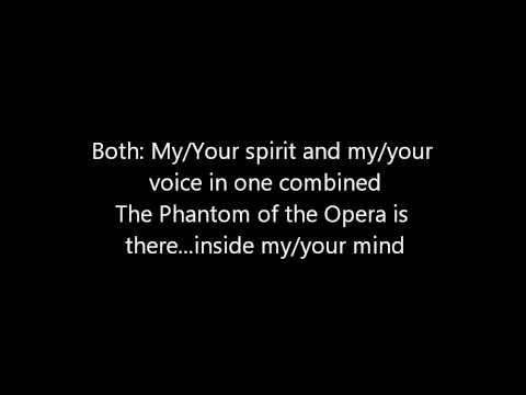 Phantom of the Opera Instrumental/Karaoke With Lyrics:)