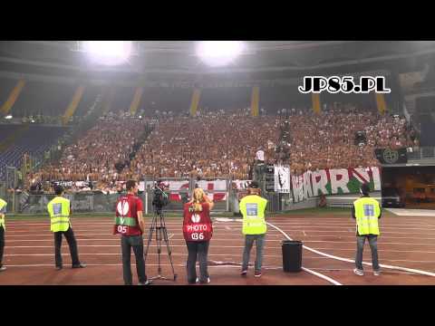 JP85.PL - Lazio Rzym 1-0 Legia Warszawa (oprawa + doping)