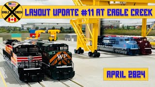 N Scale Model Railroad Layout Update #11 At Eagle Creek - April 2024.