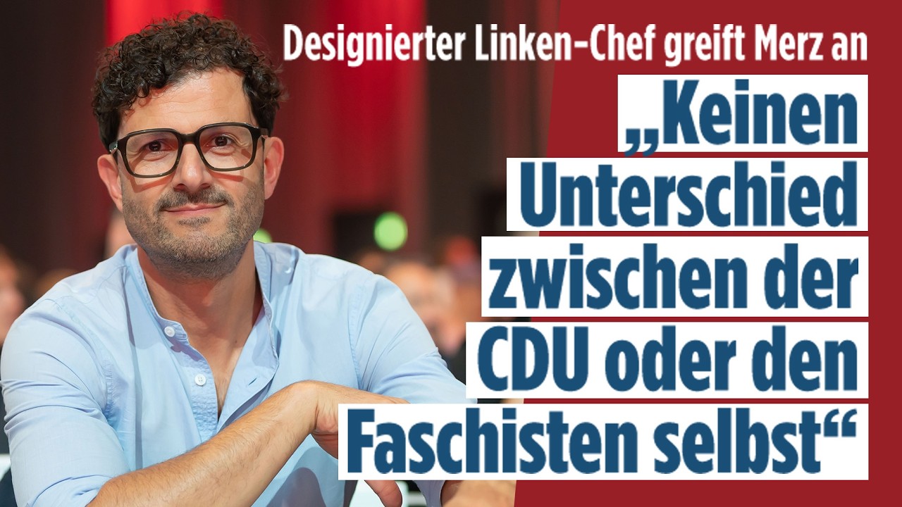 Parteitag bei den Linken: Dieser Mann will Parteichef werden! Luigi Pantisano greift Merz an!