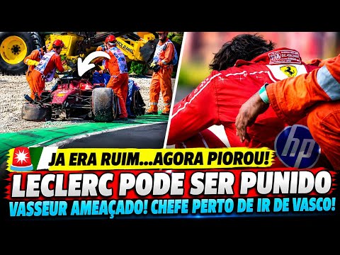 CHARLES LECLERC PODE SER PUNIDO E FERRARI AVALIA SUA CONDIÇÃO | VASSEUR CORRE RISCO DE SER DEMITIDO!