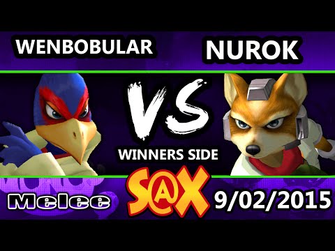 S@X 113 - Wenbobular (Fox) Vs. Nurok (Falco) SSBM Winners - Smash Melee