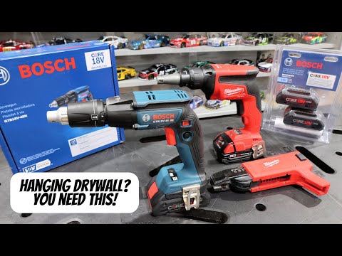 Bosch Xtend-Amp Screw Gun GTB18V-45N vs Milwaukee M18 Drywall Screw Gun 2866-20