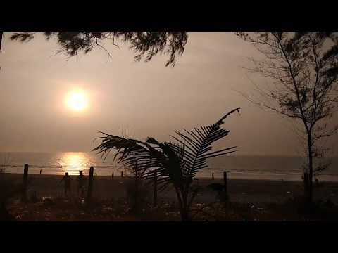 sunset time lapse of dahanu beach.