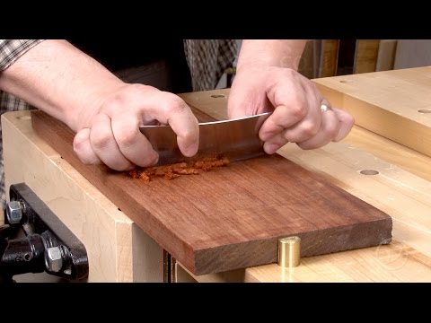How to sharpen a card scraper