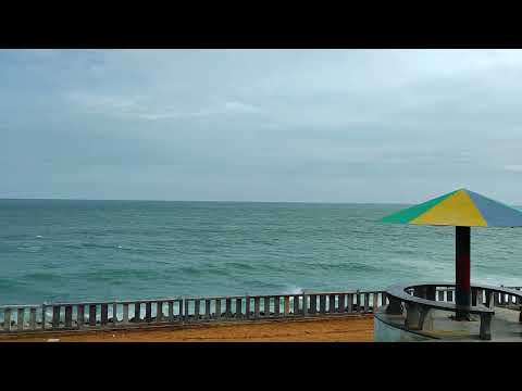 kanniyakumari beach view#sunset#