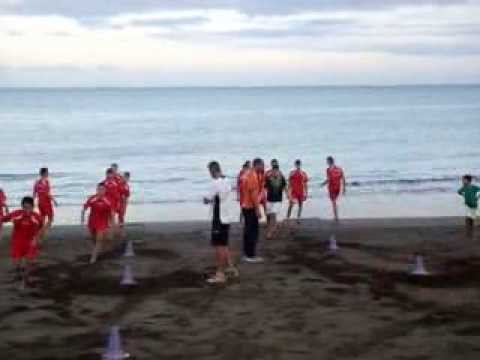 CD. VALLINAMAR CADETE PREFERENTE ENTRENAMIENTO SORPRESA EN LA PLAYA DE MELENARA