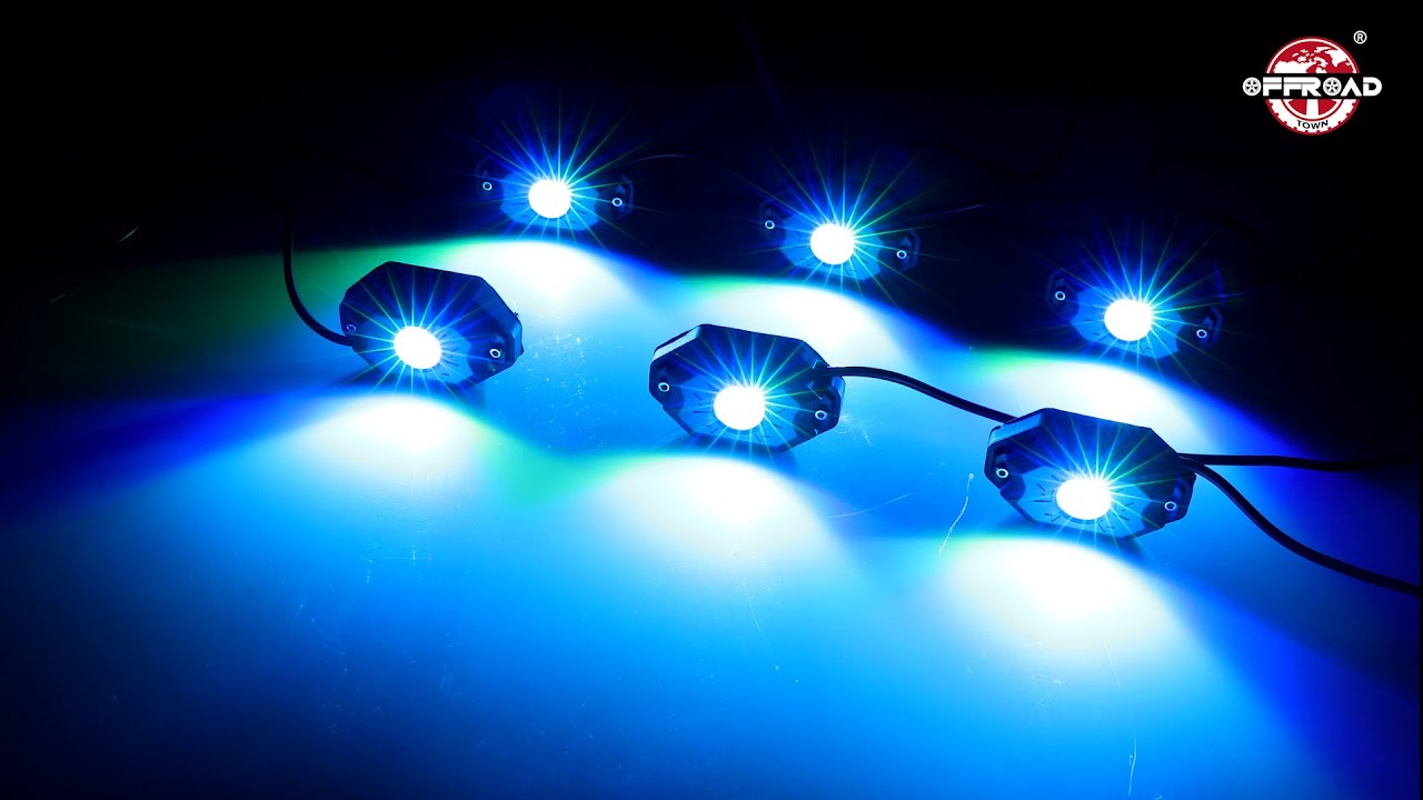 12 PODS RGB LED ROCK LIGHT KIT - Video 1