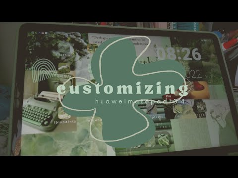 customizing huawei matepad 10.4🍏green theme🍏