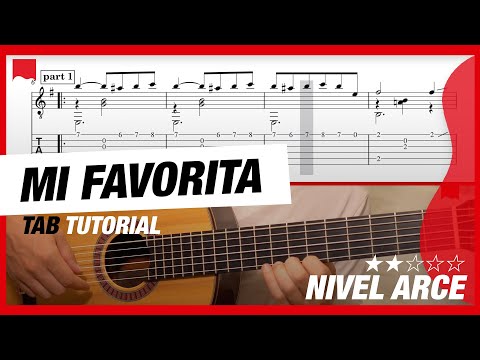 Mi favorita ⭐️ 🥰 | Guia de estudio - Partitura + TAB