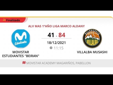Alevin masc 11 MOVISTAR ESTUDIANTES - VILLALBA MUSASHI