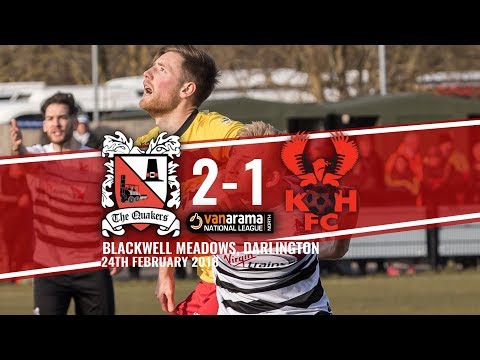Darlington 2-1 Harriers 24/02/18: Extended Highlights