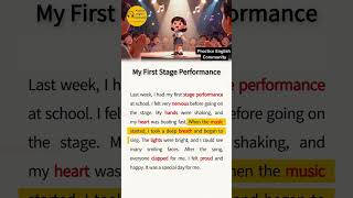 English Listening Practice – My First Stage Performance | Short English Story with Subtitles