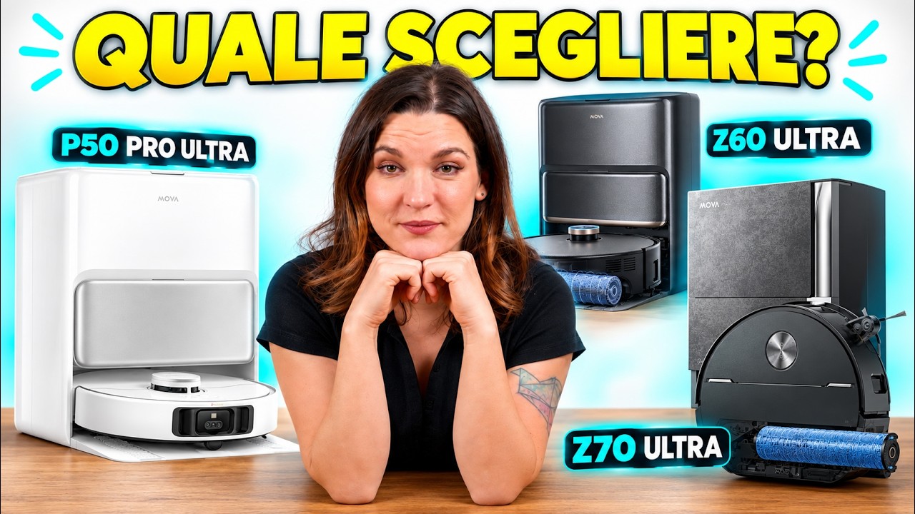 MOVA P50 vs Z60 vs Z70: quale robot comprare al Prime Day?