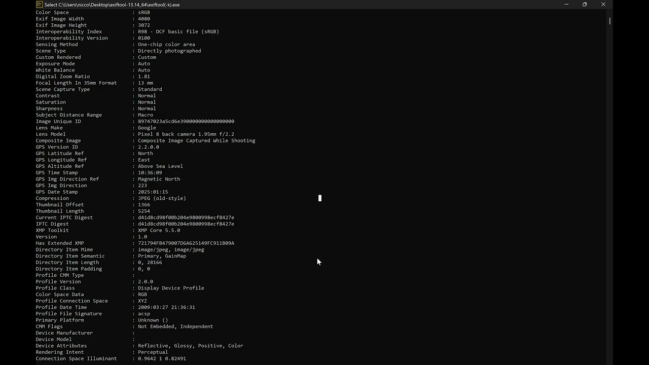 🚫 META data - how to - ExifTool by Phil Harvey