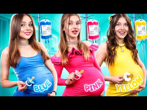 Pinke vs Gelbe vs Blaue Mama! Farbchallenge für Mütter