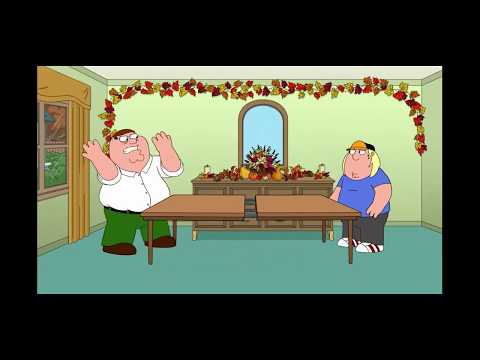 Family Guy S.18: Peter puts extra leaf in the dining table