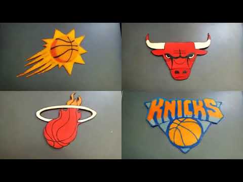 PANCAKE ART - NBA TEAM LOGOS