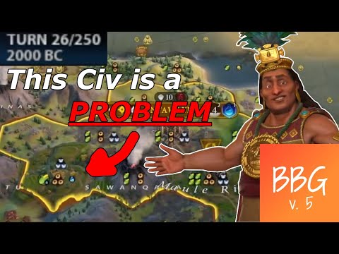 Infinite Hills! Inca is Unstoppable in Multiplayer?? | BBG Civ Spotlight
