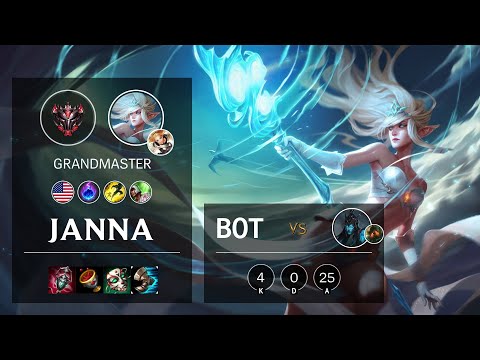 Janna Bot vs Kalista - NA Grandmaster Patch 10.12