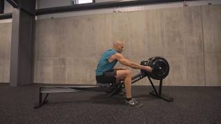 Getting Ready to Row on the Rowing Machine with Concept2