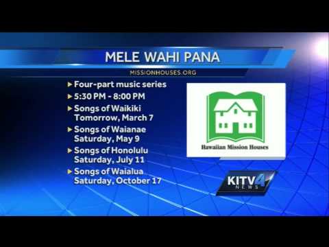 Hawaiian Mission Houses has 4-part music series celebrating Oahu