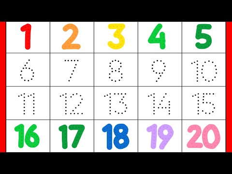 Learn Numbers | Write Numbers from 1 to 20
